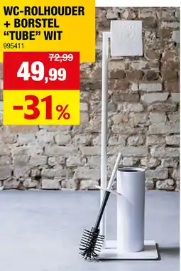 Hubo Wc Rolhouder + Borstel Tube aanbieding