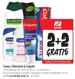 Jumbo Sanex, Palmolive & Colgate aanbieding