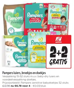 Jumbo Pampers luiers, broekjes en doekjes aanbieding