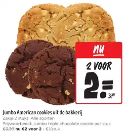 Jumbo Jumbo American cookies uit de bakkerij aanbieding