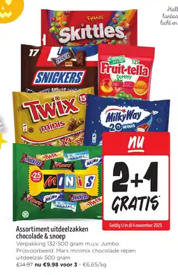 Jumbo Assortiment Uitdeelzakken Chocolade & Snoep aanbieding