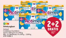 Delhaize Drinkyoghurt Actimel aanbieding