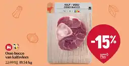 Delhaize Osso bucco van kalfsvlees aanbieding