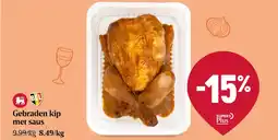 Delhaize Gebraden Kip met Saus aanbieding