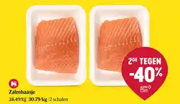Delhaize Zalmhaasje aanbieding
