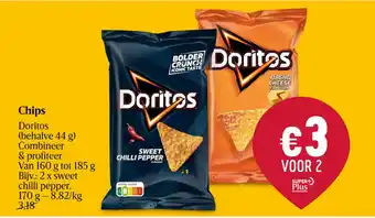 Delhaize Chips Doritos aanbieding