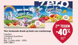 Delhaize Niet bruisende drank op basis van vruchtensap aanbieding