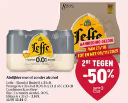 Delhaize Abdijbier met of zonder alcohol aanbieding