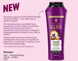 Delhaize Shampoo Gliss Full Hair Wonder aanbieding
