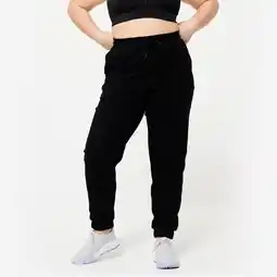 Decathlon Joggingbroek voor dames katoen zwart aanbieding