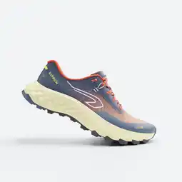 Decathlon Trailschoenen voor heren MT Cushion 2 blauw oranje aanbieding