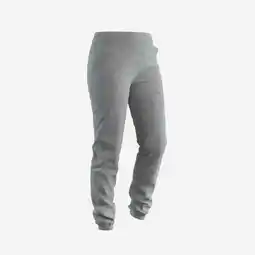 Decathlon Joggingbroek voor fitness dames slim fit 500 lichtgrijs aanbieding