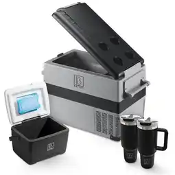 Decathlon Brisby Compressor koelbox 40,5Liter en 8Liter koelbox zwart SET aanbieding