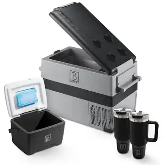 Decathlon Brisby Compressor koelbox 40,5Liter en 8Liter koelbox zwart SET aanbieding