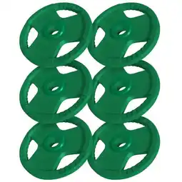 Decathlon Halterschijven Set - Bundel - 30 kg (2 x 15 kg) - Gripper Gietijzer (rubber aanbieding