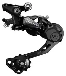 Decathlon Rear derailleur SHIMANO Deore RD-M6000 10v Medium clevis Black aanbieding