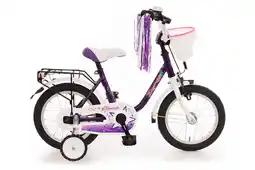 Decathlon Bachtenkirch Empress, kinderfiets, 14 inch, lila en wit aanbieding
