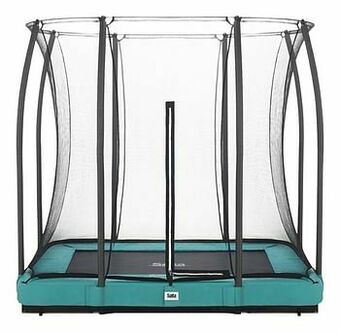 Dreamland Salta inbouwtrampoline met veiligheidsnet Comfort Edition Ground L 2,14 x B 1,53 m groen aanbieding