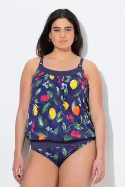 Decathlon Dames Tankini fruit zachte cups verstelbare bandjes gerecycled aanbieding