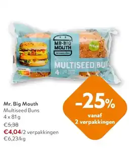OKay Mr. Big Mouth Multiseed Buns 4 x 81 g aanbieding