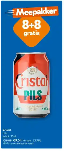 OKay Cristal pils in blik 33 cl aanbieding