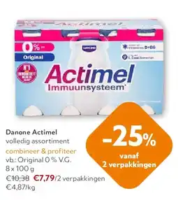 OKay Danone Actimel Original 0 % V.G. 8 x 100 g aanbieding