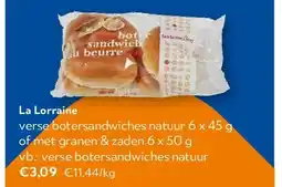 OKay La Lorraine verse botersandwiches natuur aanbieding
