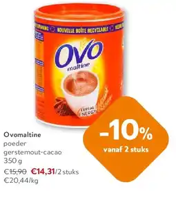 OKay Ovomaltine poeder gerstemout-cacao 350 g aanbieding