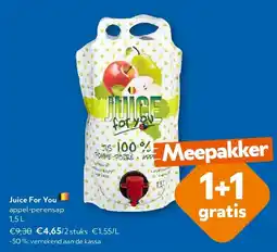 OKay Juice For You appel-perensap 1,5 L aanbieding