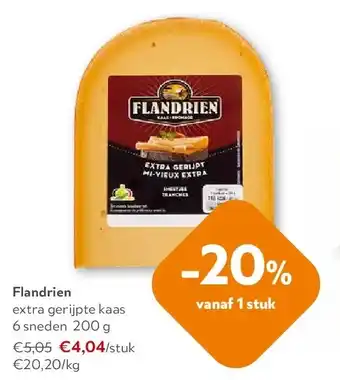 Flandrien extra gerijpte kaas 6 sneden 200 g