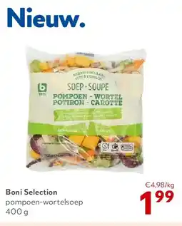 OKay Boni Selection pompoen-wortelsoep 400 g aanbieding