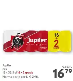 OKay Jupiler pils 18 x 35,5 cl 16 + 2 gratis aanbieding