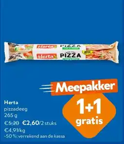 OKay Herta pizzadeeg 265 g aanbieding