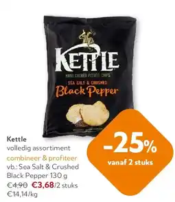 OKay Kettle Sea Salt & Crushed Black Pepper 130 g aanbieding
