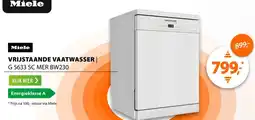 Expert Miele VRIJSTAANDE VAATWASSER G 5633 SC MER BW230 aanbieding