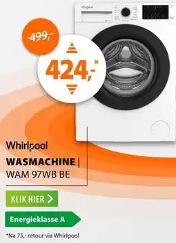 Expert Whirlpool WASMACHINE WAM 97WB BE aanbieding