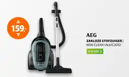 Expert AEG ZAKLOZE STOFZUIGER 6000 CLEAN AL61C2OG aanbieding