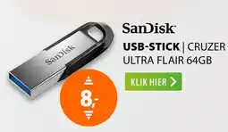 Expert SanDisk USB-STICK CRUZER ULTRA FLAIR 64GB aanbieding
