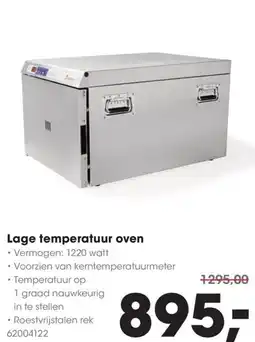 Hanos Lage temperatuur oven aanbieding