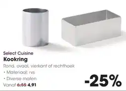 Hanos Select Cuisine Kookring aanbieding