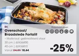 Hanos BK Ovenschaal/ Braadslede Fortalit aanbieding