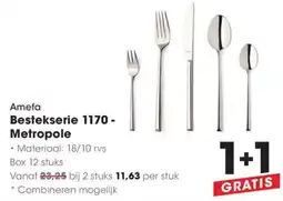 Hanos Amefa Bestekserie 1170 - Metropole aanbieding