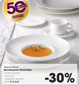 Hanos Villeroy & Boch Serviesserie Perimeter aanbieding