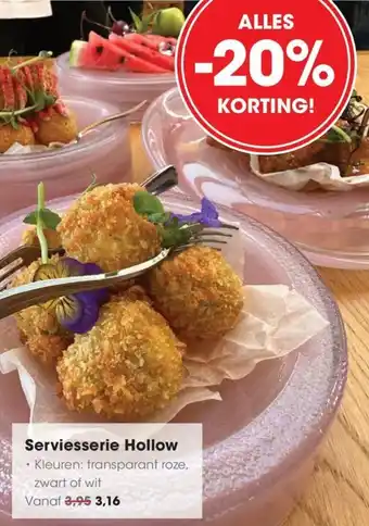 Hanos Serviesserie Hollow aanbieding