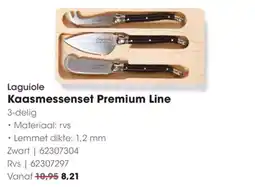 Hanos Laguiole Kaasmessenset Premium Line aanbieding