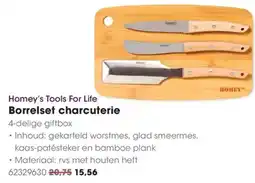 Hanos Homey's Tools For Life Borrelset charcuterie aanbieding