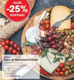 Hanos BOSKA Kaas en tapasplank Friends aanbieding