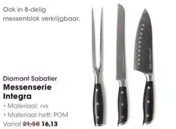 Hanos Diamant Sabatier Messenserie Integra aanbieding