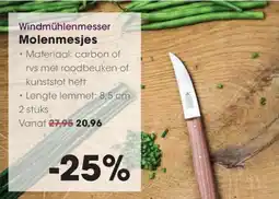 Hanos Windmühlenmesser Molenmesjes aanbieding