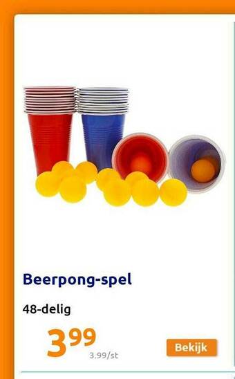 Action Beerpong Spel aanbieding